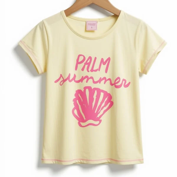 Remera Palm Summer Amarilla