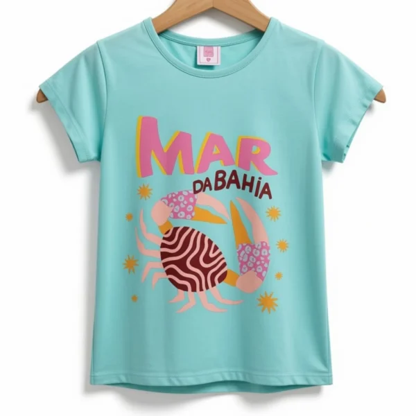 Remera Mar Da Bahia Turquesa