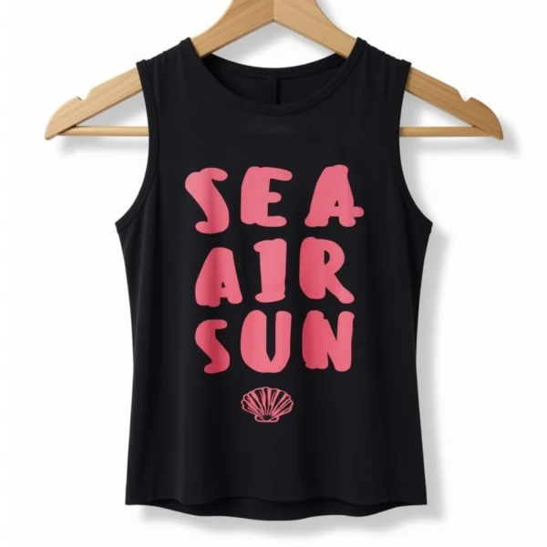 Musculosa Sea Air Sun Negra
