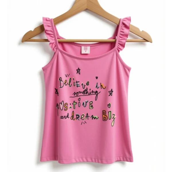 Musculosa Believe Something Fucsia