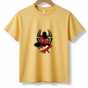 Remera Hombre Araña Amarilla