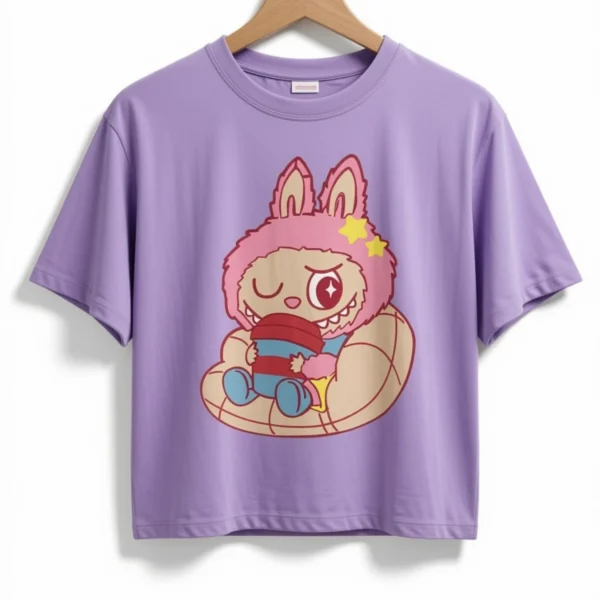 Remera Labubu Lila