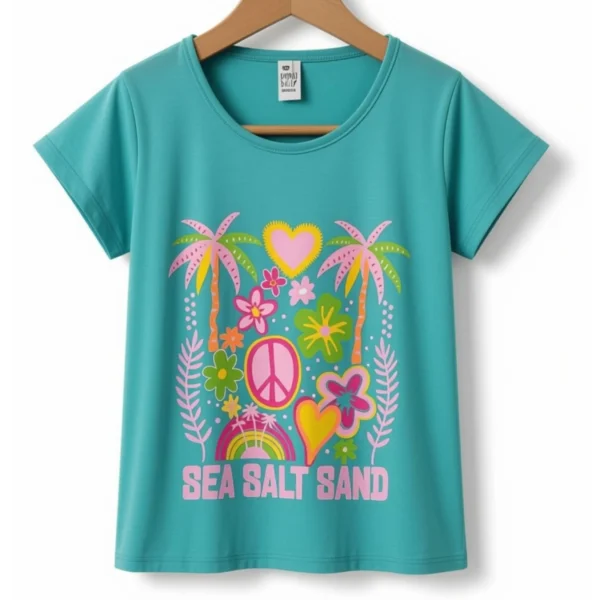 Remera Sea Salt Sand Turquesa