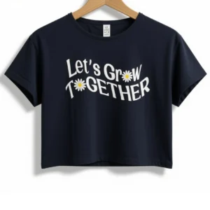 Remera Let´s Grow Together Negra