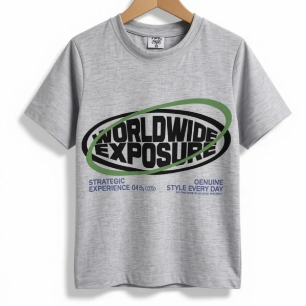 Remera World Wide Exposure Gris