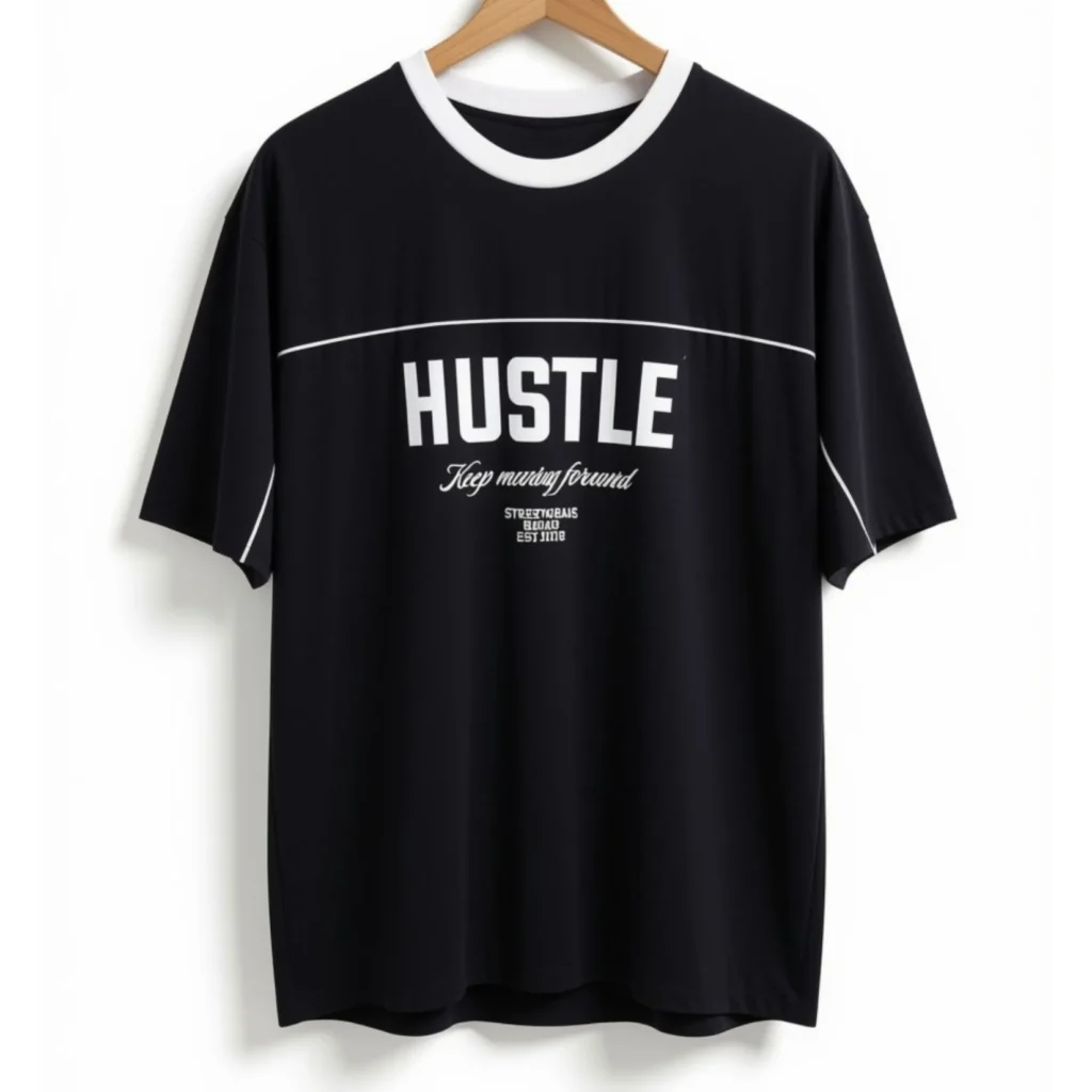 Remera Hustle Negra