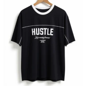 85 Remera Hustle Negra