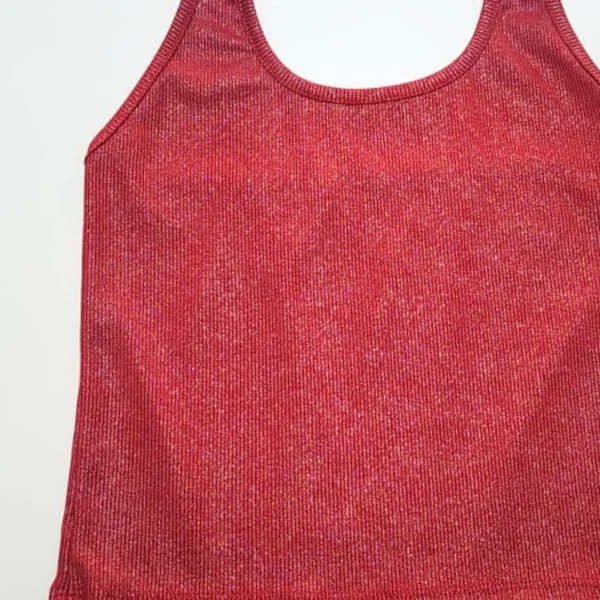 Musculosa Glitter Roja