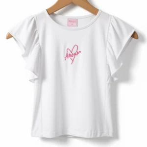 YUPI STORE VERANO Musculosa Amour Blanca Volados