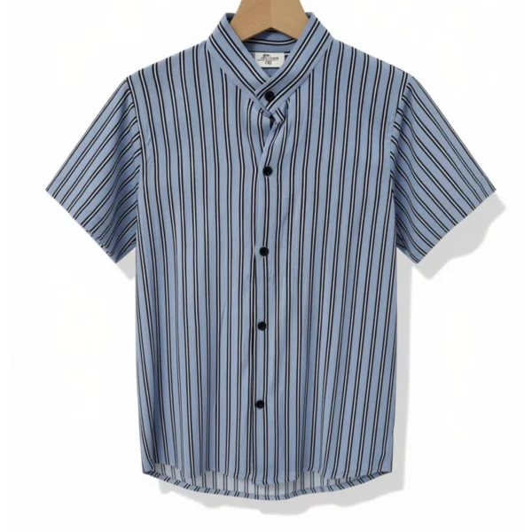 Camisa Rayas Celeste