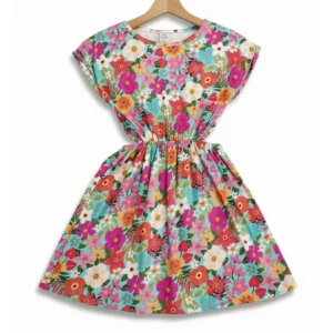 248 Vestido Floreado Recortes
