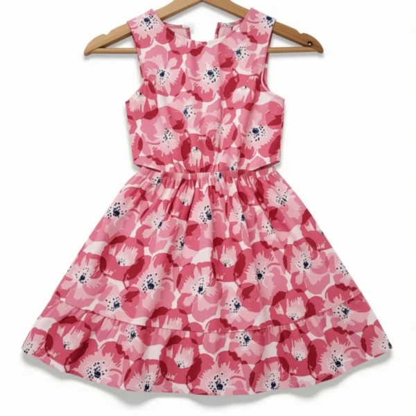 Vestido Rojo Flores
