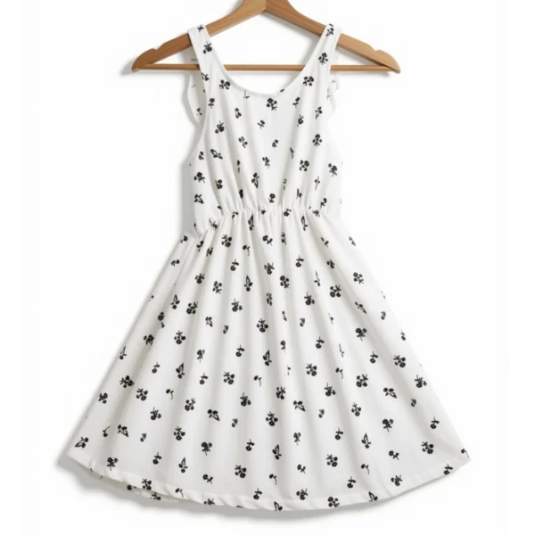 Vestido Blanco Flores