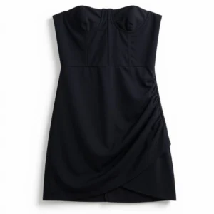260 Vestido Strapples Negro