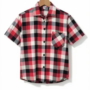 Camisa Cuadros Roja y Blanca