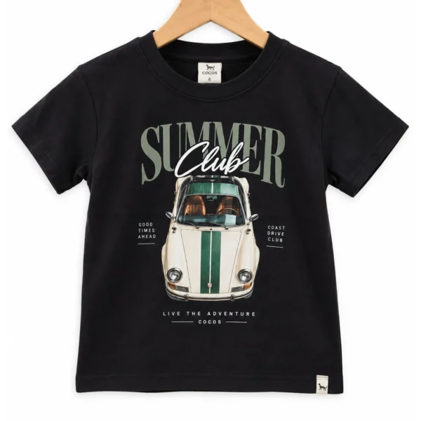 Remera Summer Club Negra
