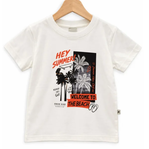 Remera Palmeras Natural