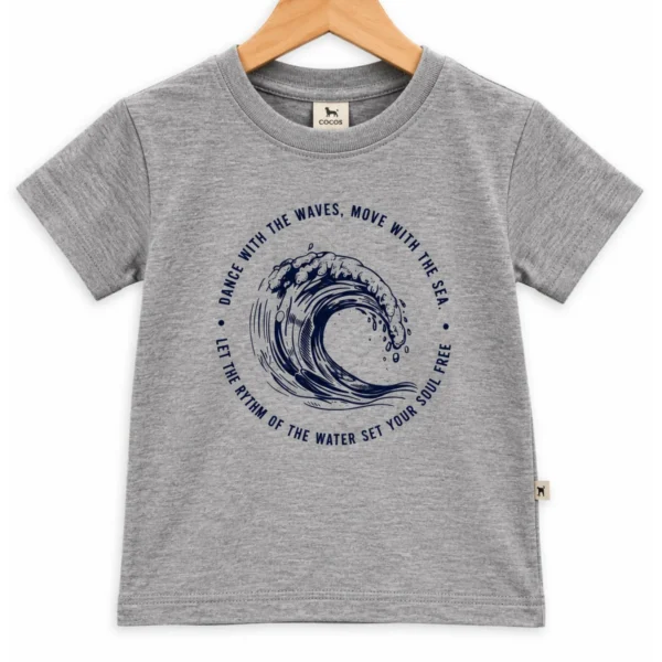 Remera Ola Gris