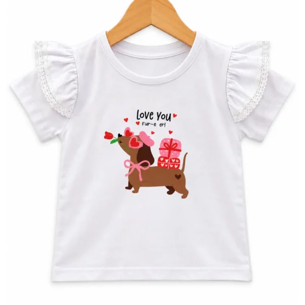 Remera Salchi Regalos Blanca Puntilla