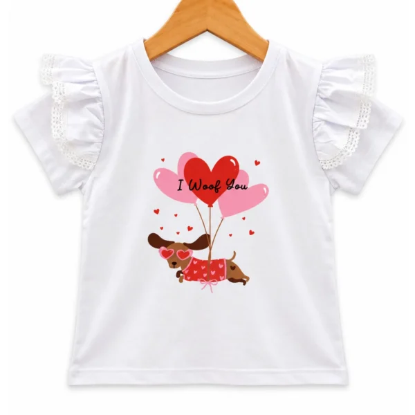 Remera Salchi Globos Blanca Puntilla