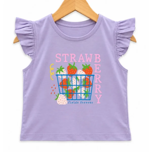 Musculosa Frutillas Lila