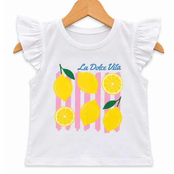 Musculosa Limones Dolce Vita Blanca